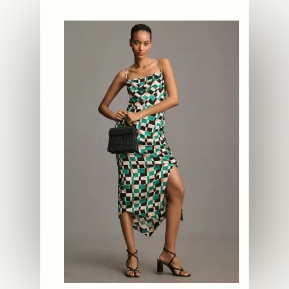 Anthropologie Asymmetrical Midi Dress